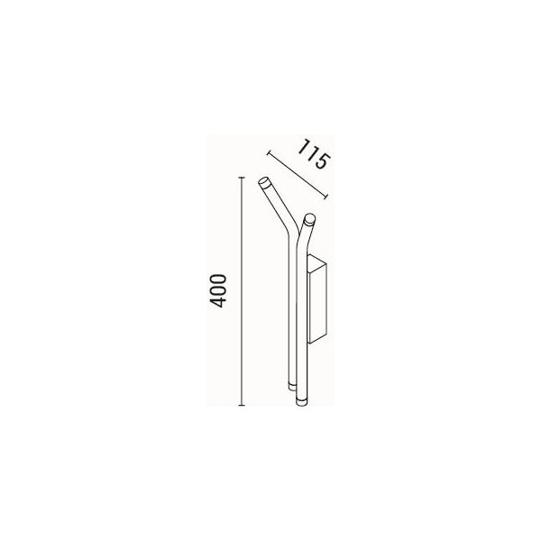 Απλίκα Τοίχου Led Eurolamp Cascade 144-16086 Home Φωτιστικά Spitishop