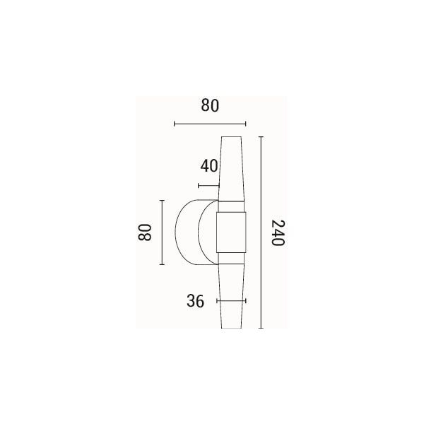 Απλίκα Τοίχου Led Eurolamp Velas 144-17052 Home Φωτιστικά Spitishop