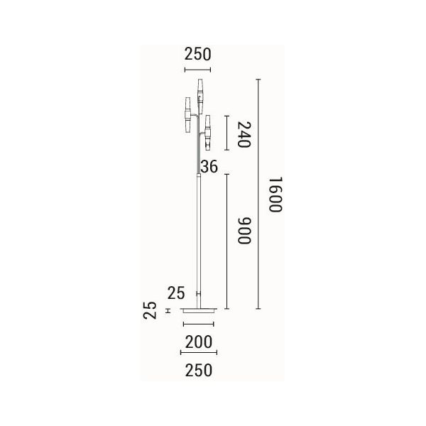 Φωτιστικό Δαπέδου LED Eurolamp Velas 144-17054
