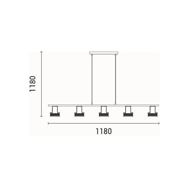 Φωτιστικό Οροφής Πολύφωτο Eurolamp Solun 145-25047