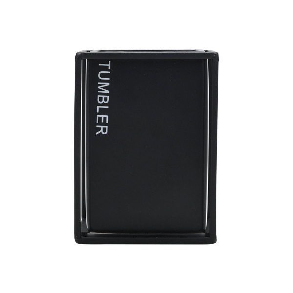 Ποτηροθήκη Μπάνιου (8.5x8.5x12) Estia Cage Μαύρο 02-30001