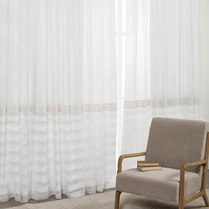 Κουρτίνα (270x280) Με Τρουκς Whitegg K0186-3 White