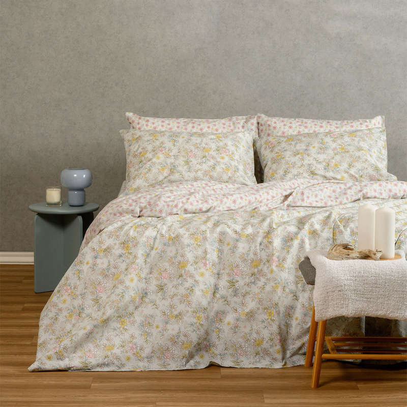 Παπλωματοθήκη Μονή (165x245) 2 Όψεων Melinen Casual Line Chloe Aqua