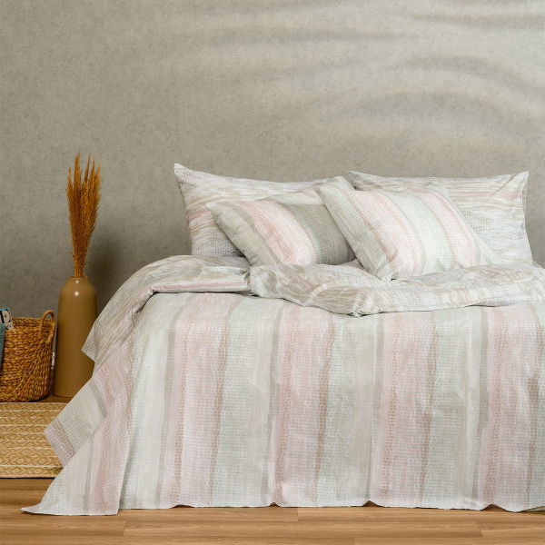 Παπλωματοθήκη Υπέρδιπλη (225x245) 2 Όψεων Melinen Casual Line Fuji Pastel