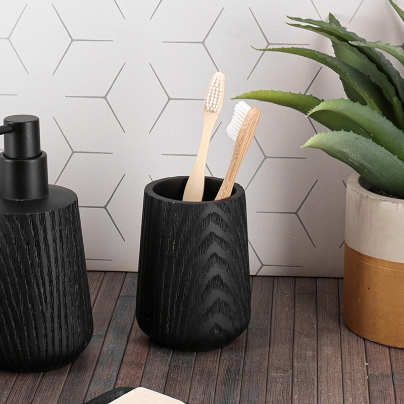 Ποτηροθήκη Μπάνιου (Φ8x11) T-D Wood Effect Black 61203103