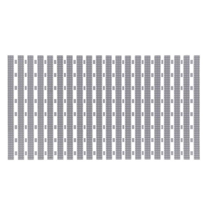 Αντιολισθητικό Πατάκι Μπανιέρας (38x70) T-D Slatted White/Grey D143902