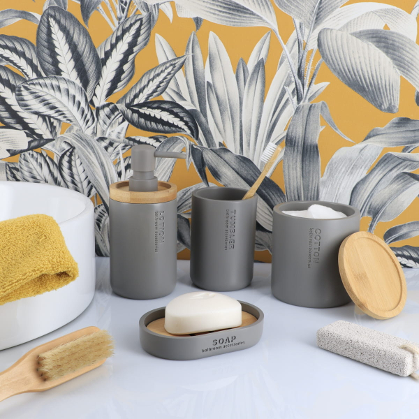 Βαμβακοθήκη (Φ9.5x11) T-D D.Grey/Bamboo 67101260