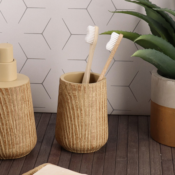 Ποτηροθήκη Μπάνιου (Φ8x11) T-D Wood Effect Natural 61203104