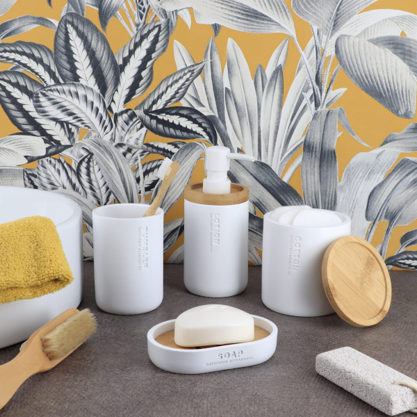 Βαμβακοθήκη (Φ9.5x11) T-D White/Bamboo 67101210