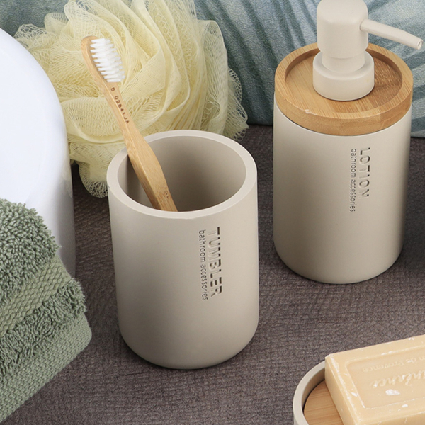 Ποτηροθήκη Μπάνιου (Φ7.5x10.7) T-D Beige 61101161