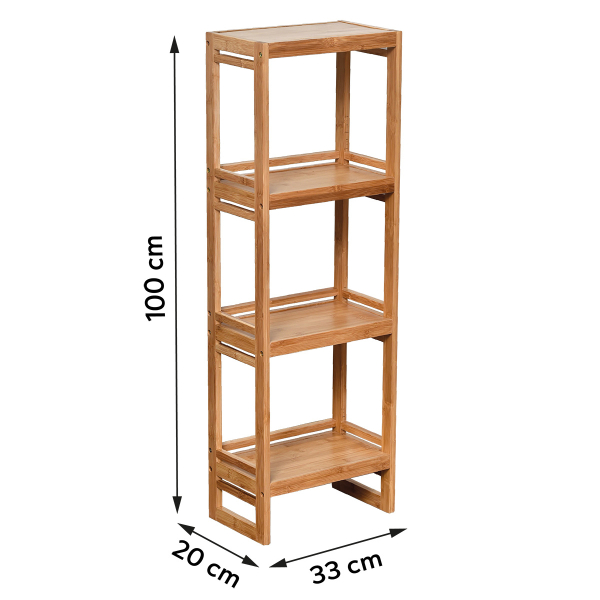 Ραφιέρα Δαπέδου 4 Θέσεων (33x20x100) T-D Bamboo 98155195