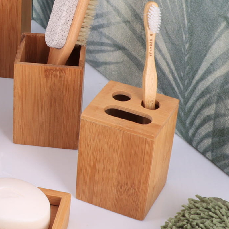 Ποτηροθήκη Μπάνιου (7x7x10) T-D Bamboo 6350195