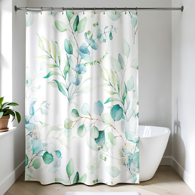 Κουρτίνα Μπάνιου (180x200) Με Κρίκους T-D Aquarelle 1200786