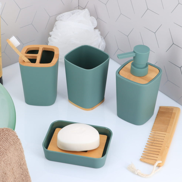 Ποτηροθήκη Μπάνιου (7.5x7.5x10.5) T-D Rubber Green 61110144