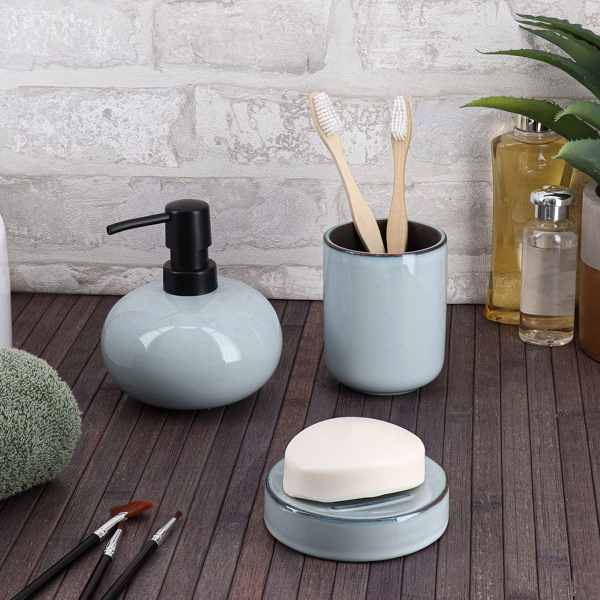 Ποτηροθήκη Μπάνιου (Φ7.5x10) T-D Lacquered Blue 61204112