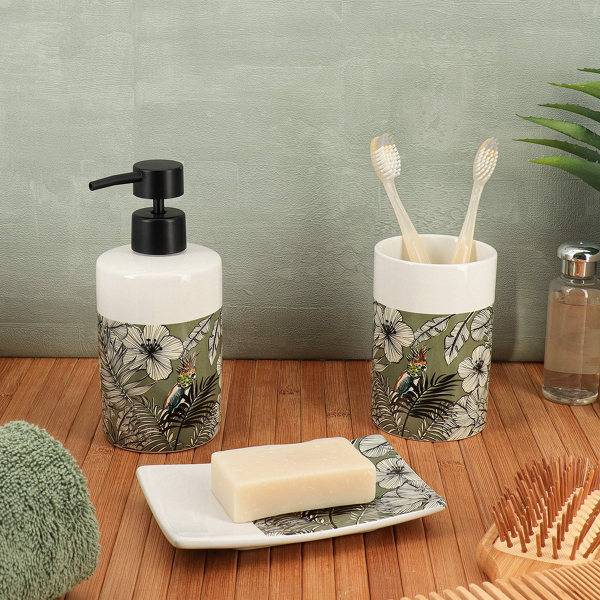 Ποτηροθήκη Μπάνιου (Φ7.4x11) T-D Jungle Fever Khaki 6177780