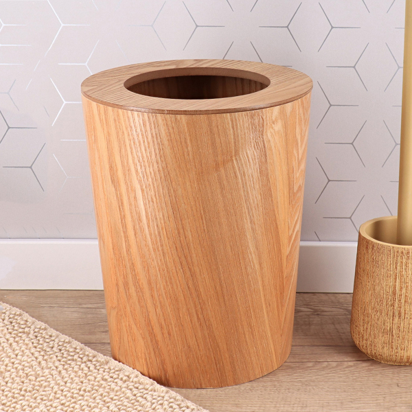 Καλάθι Απορριμμάτων (Φ22.5x28.5) T-D Wood Effect Oak 6553104