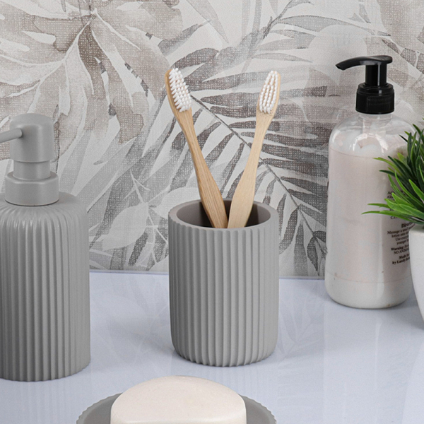 Ποτηροθήκη Μπάνιου (Φ7x9.5) T-D Stripes Grey 61103183