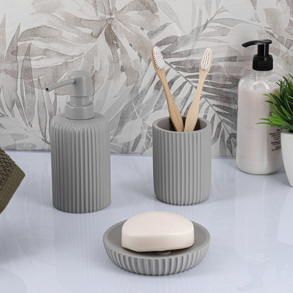 Ποτηροθήκη Μπάνιου (Φ7x9.5) T-D Stripes Grey 61103183