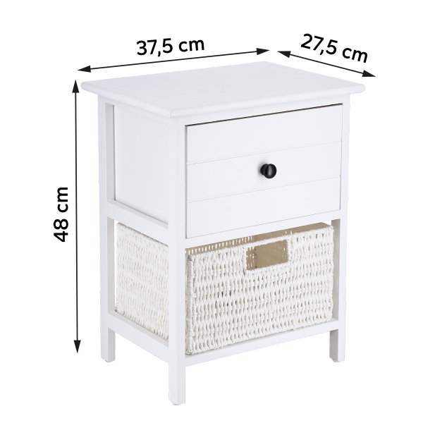 Κομοδίνο Με 2 Συρτάρια (37.5x27.5x48) T-D 98213100