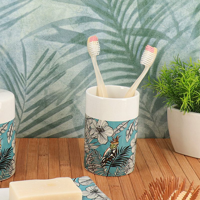 Ποτηροθήκη Μπάνιου (Φ7.4x11) T-D Jungle Fever Blue 6177779