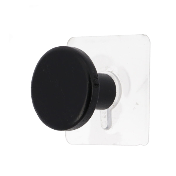 Κρεμαστράκι Αυτοκόλλητο (Φ4.5x4) T-D Rack Black 91040103