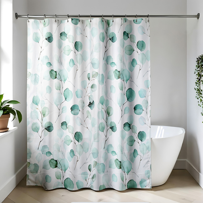 Κουρτίνα Μπάνιου Πλαστική (180x180) Με Κρίκους T-D Aquarelle 1100786