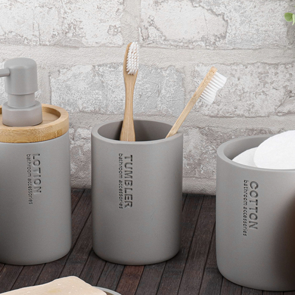 Ποτηροθήκη Μπάνιου (Φ7.5x10.7) T-D L.Grey 61101183