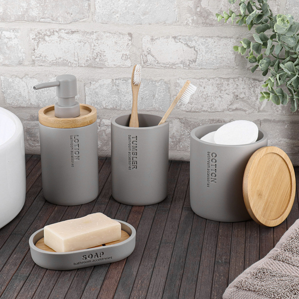 Ποτηροθήκη Μπάνιου (Φ7.5x10.7) T-D L.Grey 61101183