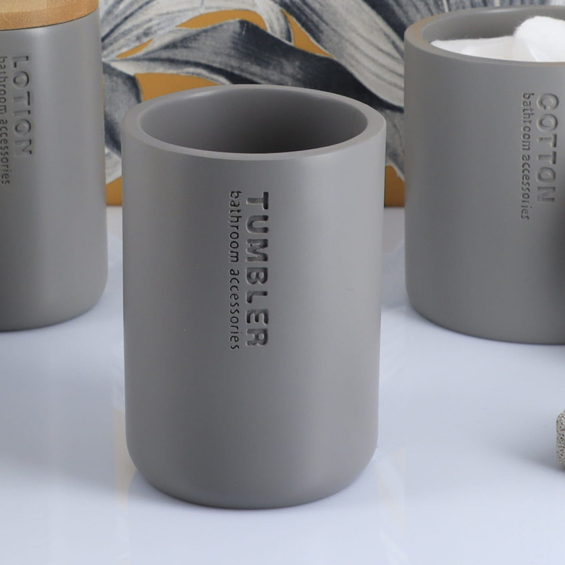 Ποτηροθήκη Μπάνιου (Φ7.5x10.7) T-D D.Grey 61101260