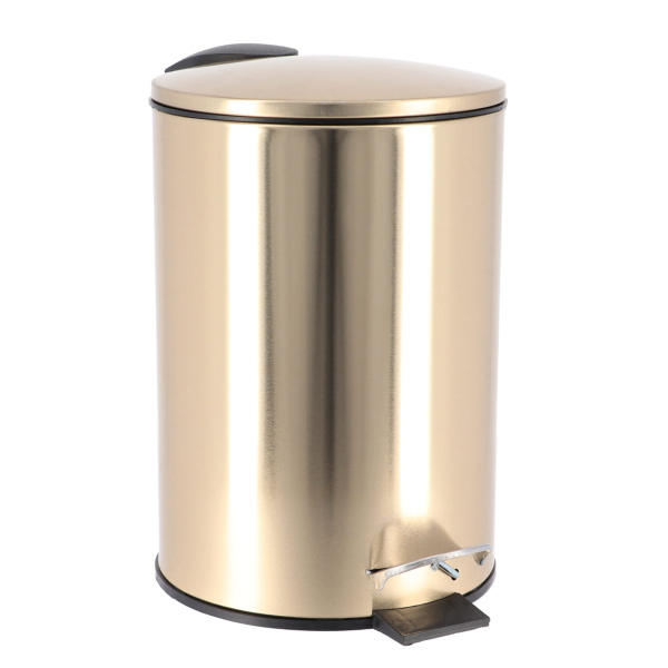 Κάδος Απορριμμάτων Μπάνιου (22.5x17x24) T-D 3lt Gold 6533198