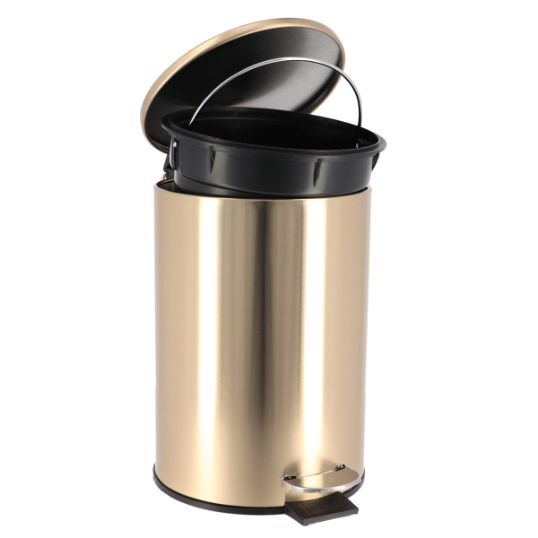 Κάδος Απορριμμάτων Μπάνιου (22.5x17x24) T-D 3lt Gold 6533198