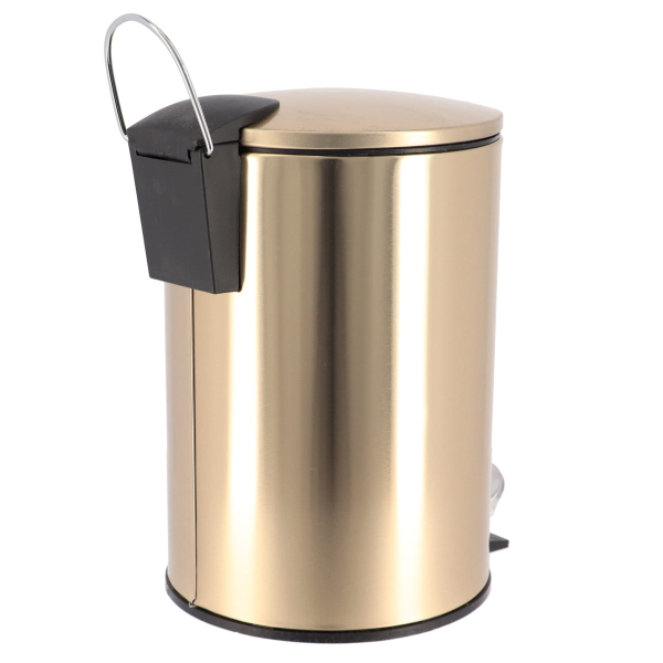 Κάδος Απορριμμάτων Μπάνιου (22.5x17x24) T-D 3lt Gold 6533198
