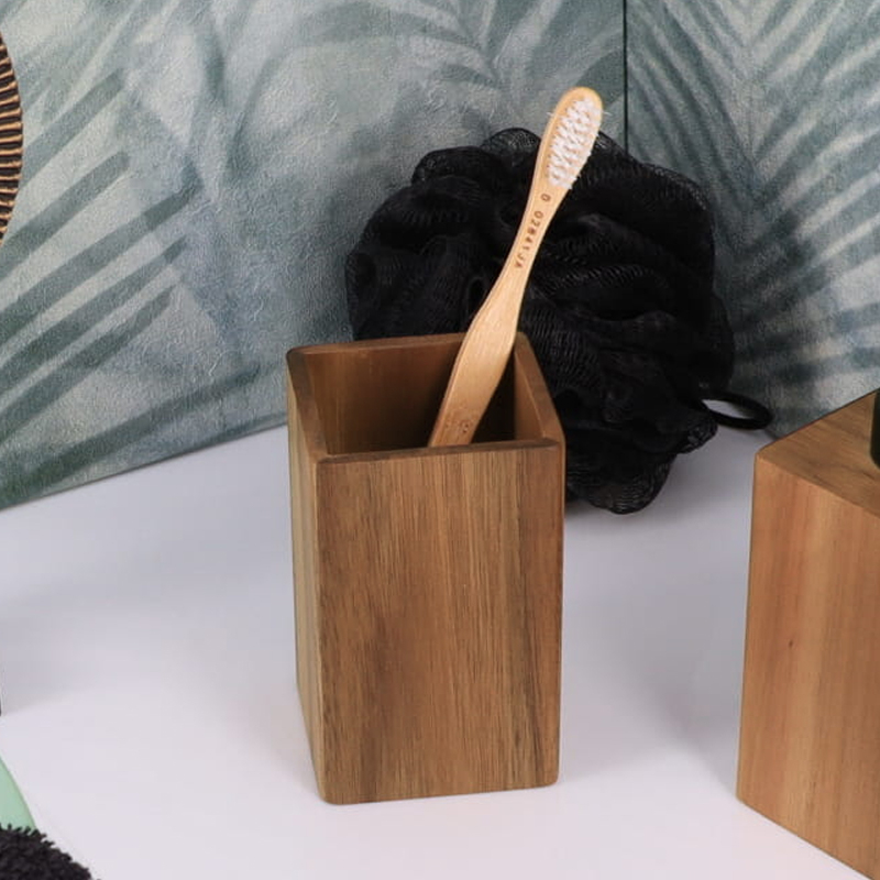 Ποτηροθήκη Μπάνιου (6.5x6.5x10.5) T-D Acacia 61114167