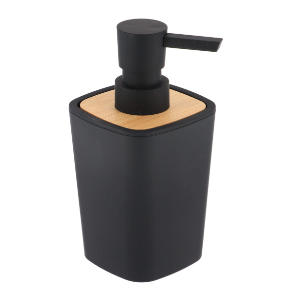 Dispenser Μπάνιου 380ml (7.5x7.5x15.5) T-D Rubber Black 62110103