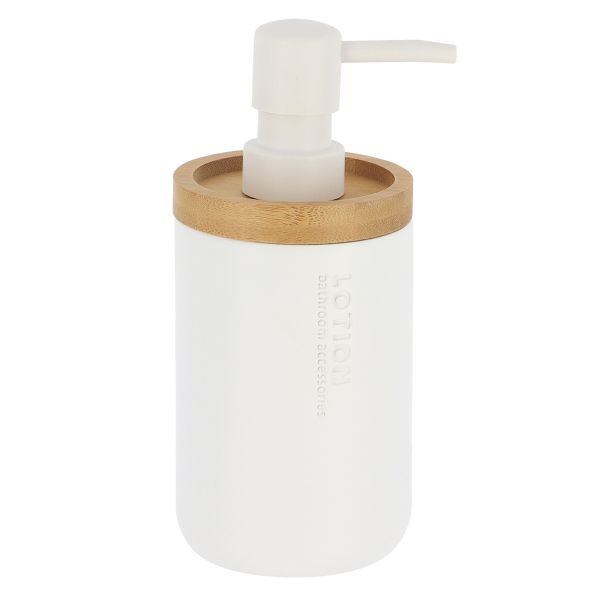 Dispenser Μπάνιου 280ml (Φ7.5x17) T-D White/Bamboo 62101210