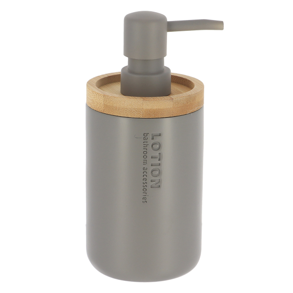Dispenser Μπάνιου 280ml (Φ7.5x17) T-D D.Grey/Bamboo 62101260