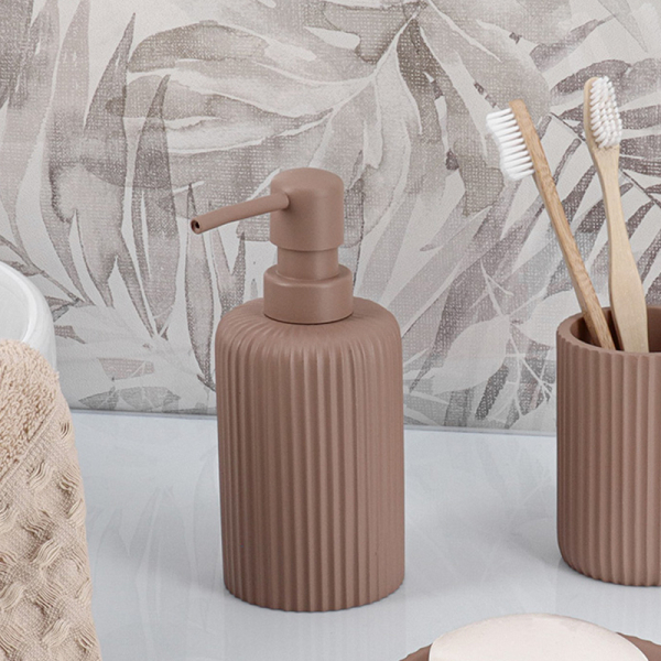 Dispenser Μπάνιου 230ml (Φ7x17) T-D Stripes Cappuccino 62103166