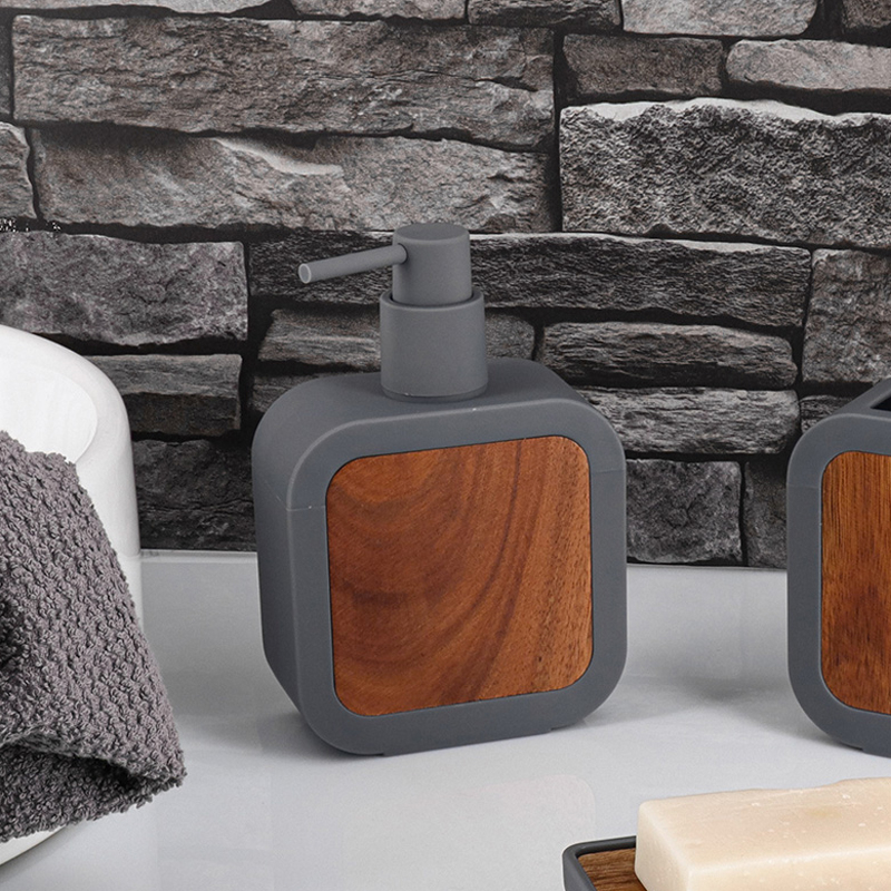 Dispenser Μπάνιου 350ml (11x4.9x16.7) T-D Square Grey 62206180