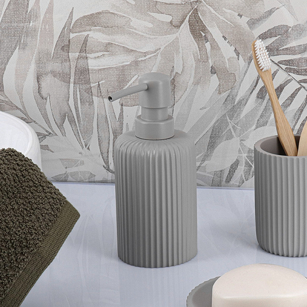 Dispenser Μπάνιου 230ml (Φ7x17) T-D Stripes Grey 62103183