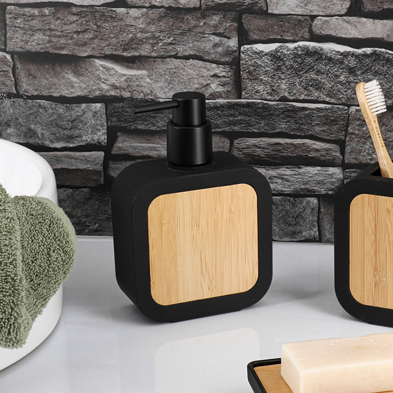 Dispenser Μπάνιου 350ml (11x4.9x16.7) T-D Square Black 62206103