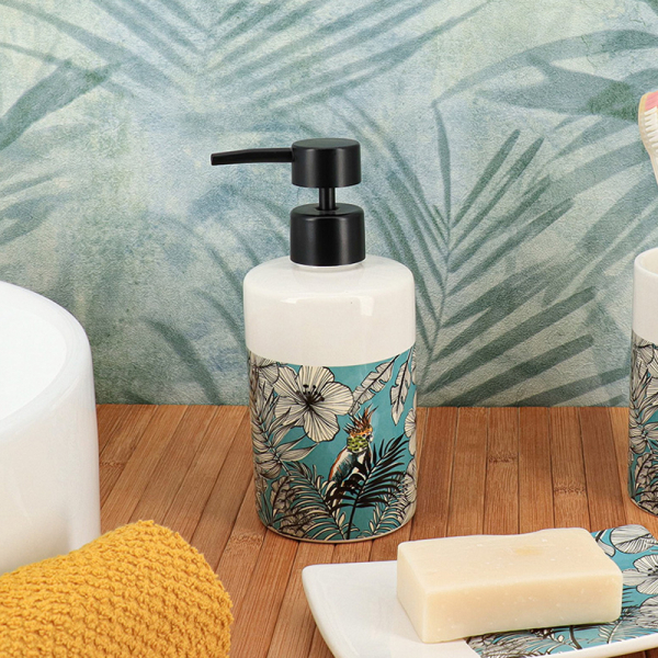 Dispenser Μπάνιου 320ml (Φ7.4x17.5) T-D Jungle Fever Blue 6277779