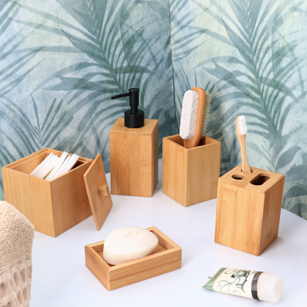 Dispenser Μπάνιου 250ml (7.2x7.2x18) T-D Bamboo 6250N195