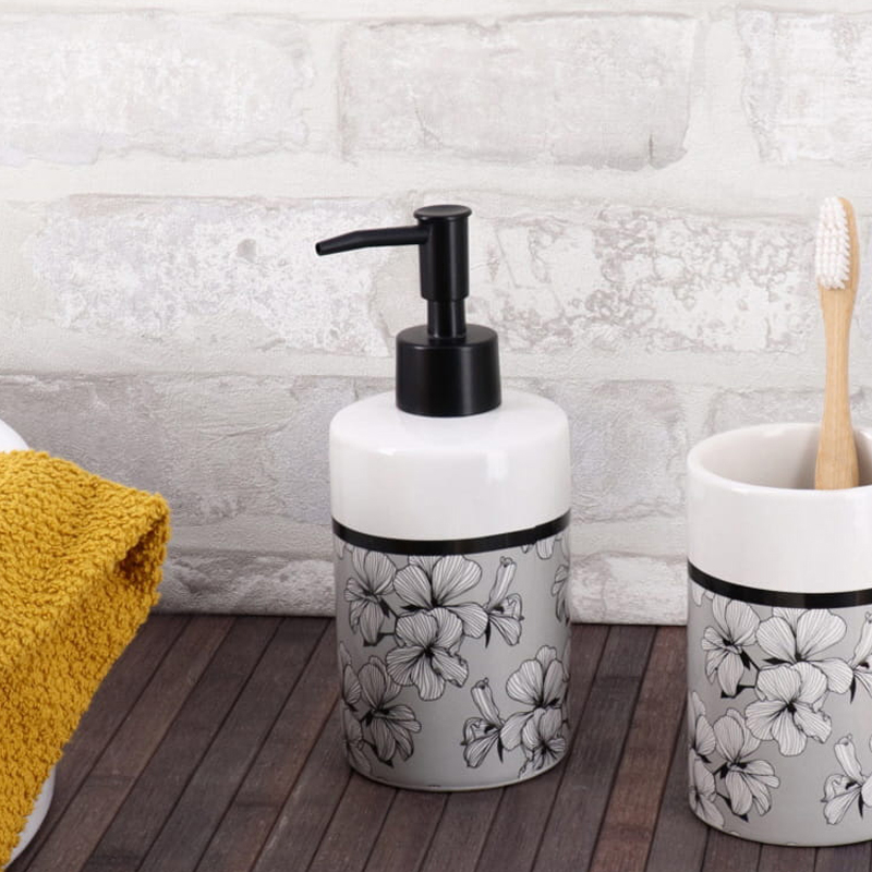 Dispenser Μπάνιου 320ml (Φ7.4x17.5) T-D Ecrin Grey 6277783