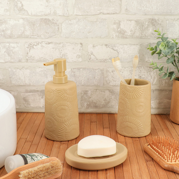 Dispenser Μπάνιου 430ml (Φ9x18) T-D Ethnic Spirals 62208161