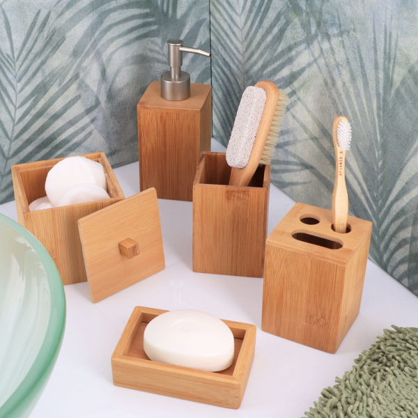 Dispenser Μπάνιου 250ml (7.2x7.2x18) T-D Bamboo 6250195