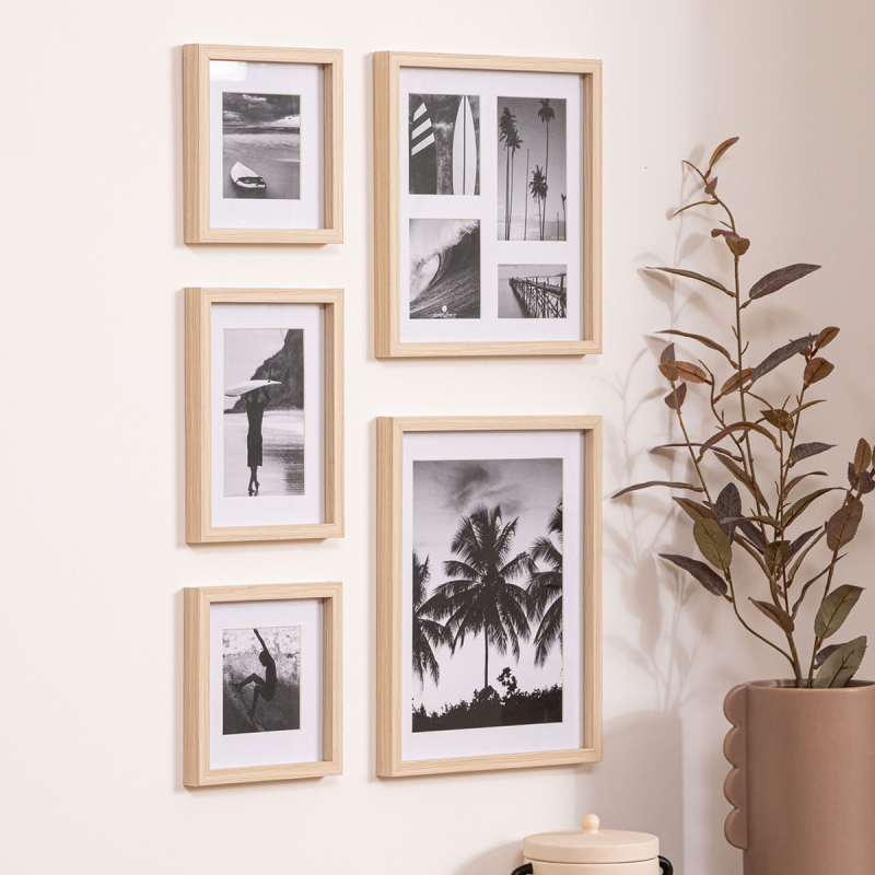 Κορνίζες Τοίχου 8 Θέσεων (Σετ 5τμχ) A-S Erin 205711