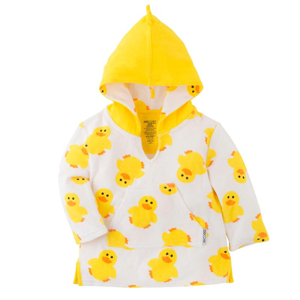Παιδικό Πόντσο (0-12 Μηνών) Με Αντηλιακή Προστασία Zoocchini Puddles The Duck