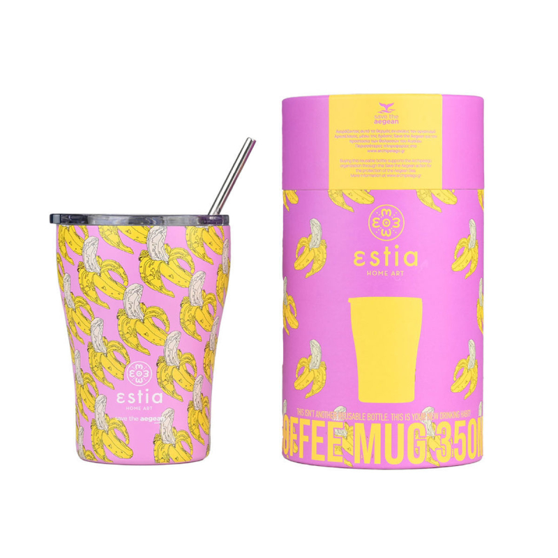 Ποτήρι Θερμός 350ml Estia Save The Aegean Banana Swirl 01-23072