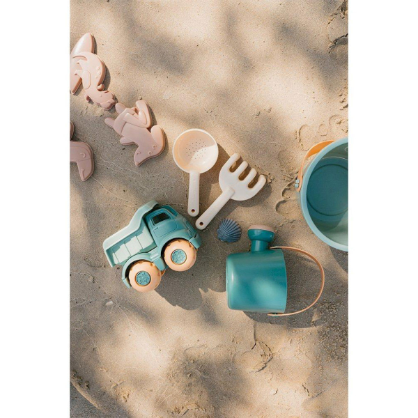 Κουβαδάκι + Φορτηγό + Φτυαράκια Παραλίας (Σετ 9τμχ) Monneka Sea Green